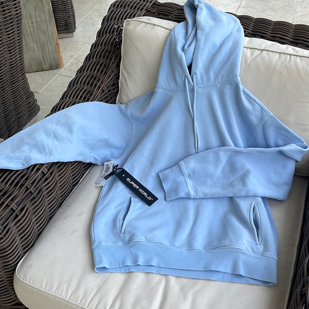 SUPER WORLD HOODED SWEATSHIRT FROM ARITZIA SIZE SMALL